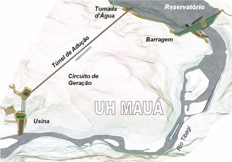 Usina Hidrelétrica Mauá 1T2008 Em 24 de março de 2008 o Instituto Ambiental do Paraná (IAP) concedeu a Licença de Instalação e começam agora a organização do