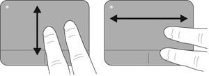 Rolagem A rolagem é útil para mover uma página ou imagem para cima, para baixo ou para os lados.