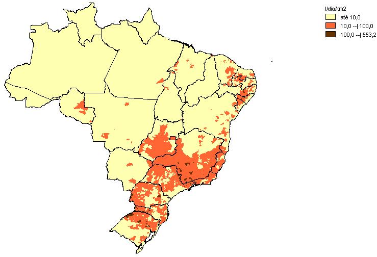 8 Aspectos econômicos da pecuária de leite em Rondônia, junho de 2007 Tabela 2. Crescimento anual da produção leiteira, evolução da participação na produção brasileira, por estados selecionados.