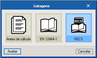 108 As listagens podem ser impressas diretamente para um periférico, ou exportadas para ficheiro