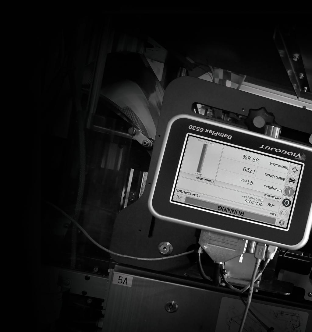 Apresentando a próxima geração de produtos de impressão por transferência térmica Videojet DataFlex As impressoras 6530 e 6330 fazem parte da variedade de impressoras de transferência térmica (TTO)