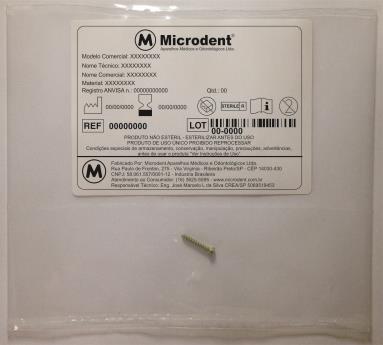 Os Parafusos MICRO MAX são comercializados em embalagens de 01, 03, 05, 10, 15 ou 20
