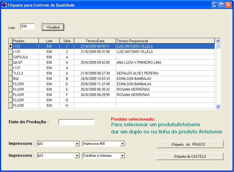 1.11. Etiquetas para o Controle.