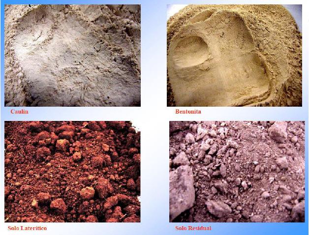 Já as partículas finas, os siltes e argilas, possuem formas de grãos