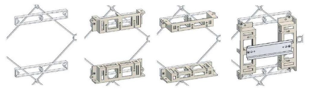 mecânicos superior - IK09 FLEXIBILIDADE Possibilidade de converter o espaço destinado ao DCP para instalação de aparelhagem modular, fixando a