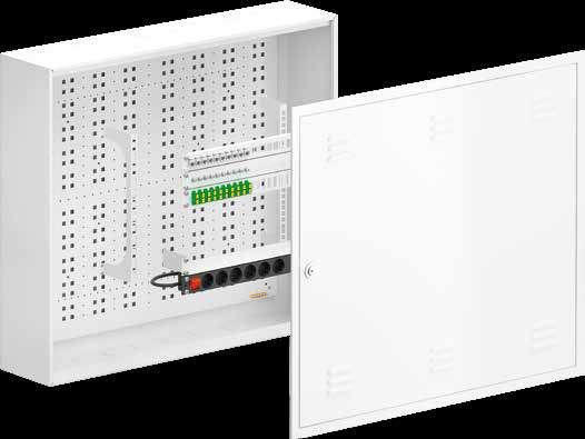 SOLUÇÃO ATE COM PAINÉIS RAQUITED 10 E 19 3 Solução de Armário de Telecomunicações de Edifício ATE com painéis RAQUITED 10 e 19 3 Ventilação por