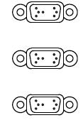 Marcação UL X1.-Conector SUB-D HD fêmea de 15 contatos para o transdutor do primeiro eixo. X2.-Conector SUB-D HD fêmea de 15 contatos para o transdutor do segundo eixo. X3.