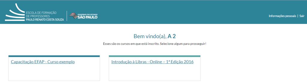 Atenção, cursista! Algumas funções fundamentais do AVA-EFAP são exibidas em janelas pop-up (telas que aparecem sobre a tela principal que você está acessando).