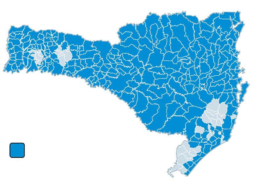 Celesc Distribuição Área de Concessão Destaques Estado de Santa Catarina 6ª maior