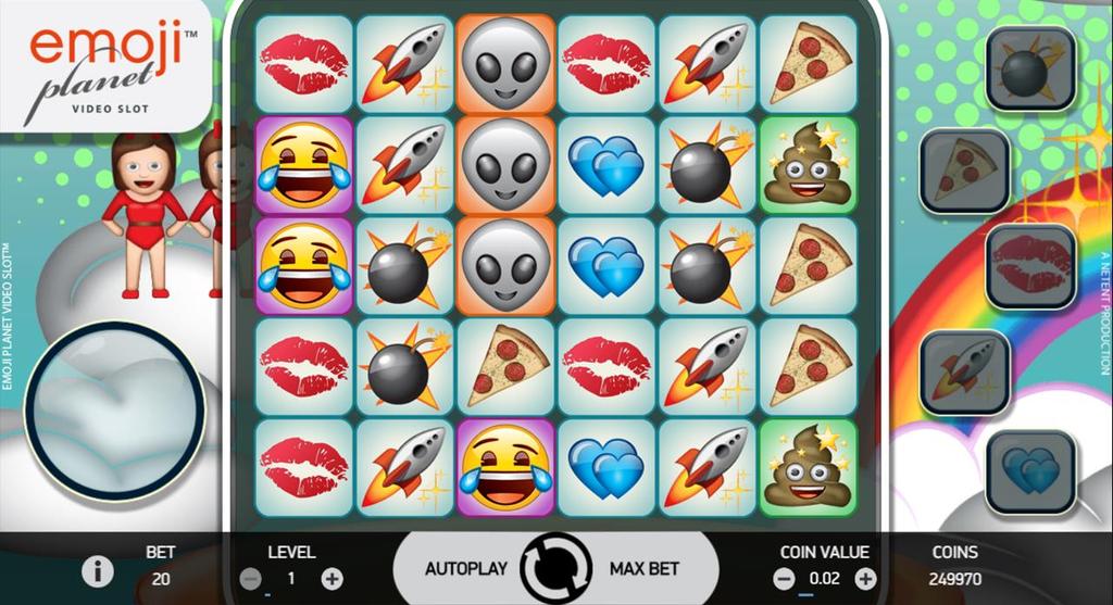 EMOJI PLANET VIDEO SLOT Tipo de jogo: Retorno para o jogador: Jogo de slot de vídeo 96,4% A NetEnt oferece divertimento e sorrisos a um nível superior!