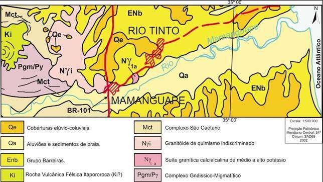 Hasui e Ponçano (1978) e Asmus e Ponte (1973); o (TAP) foi afetado por movimentações no Cenozoico, que de acordo com Brito Neves et al.