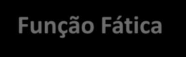 Função Fática Ocorre quando o CANAL é posto em destaque.