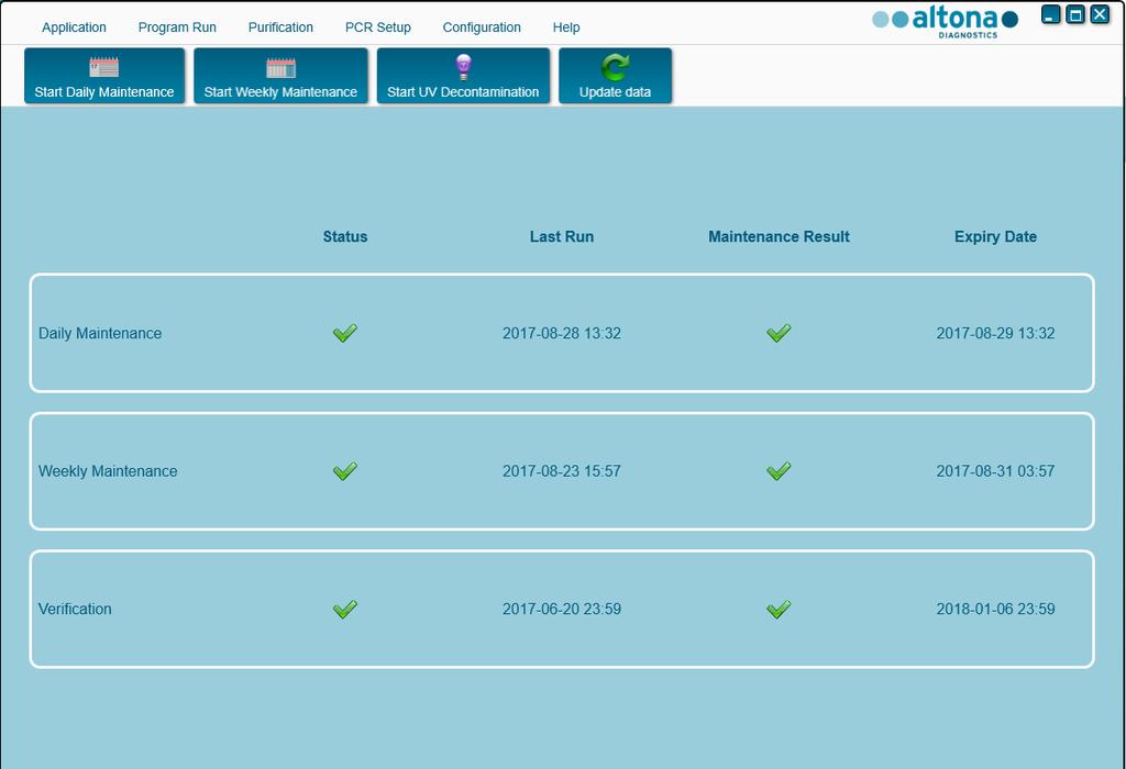 3. Siga as instruções no ecrã para concluir o procedimento de manutenção.