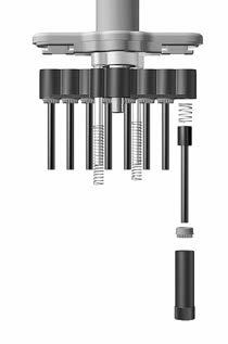 ➅ Disassembling the Manifold 6. Remove the piston nut and pull out the piston with piston spring. English ➆ (a) 7. Insert the piston spring (a) and cleaned or new piston.