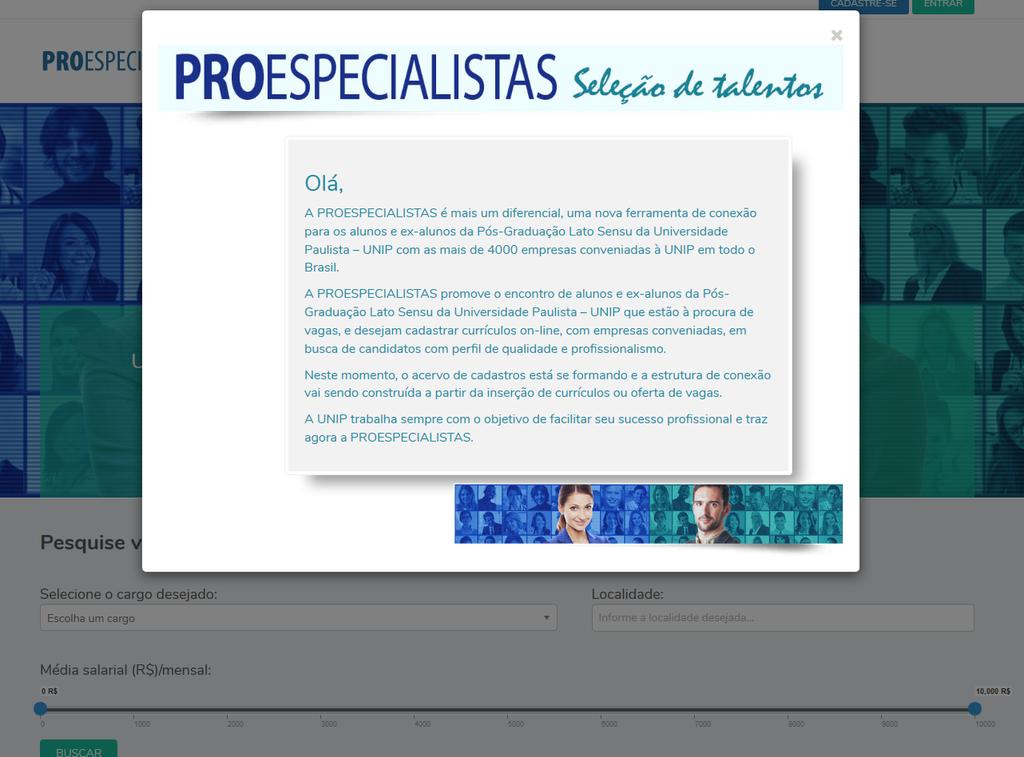 com.br) PROESPECIALISTAS Site de Profissionais