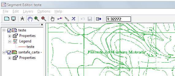 ILWIS (Integrated Land and Water Information System) 24 Insert mode Split/merge mode Move points Select mode Figura 26.