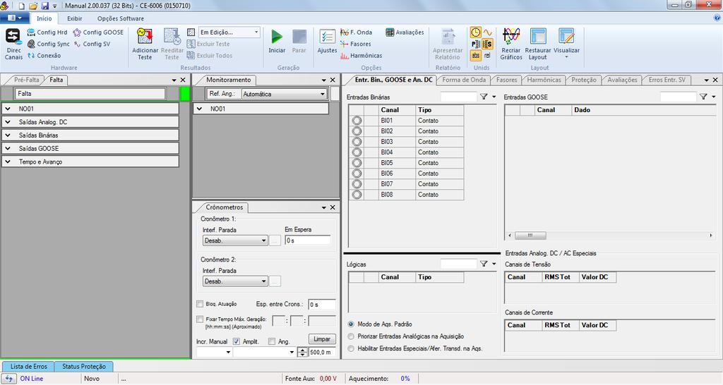 Recriar Gráficos repita o processo clicando em Layout e em Restaurar Layout.