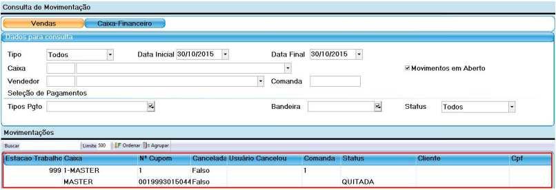 Confirme e finalize a operação.