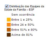 Cobertura com parâmetro de cálculo de 3000 habitantes por equipes de saúde da família e equipes equivalentes (compostas por 60h ambulatoriais de clínicos,