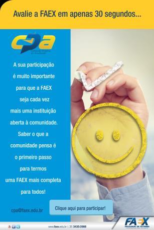 site da FAEX pelo departamento de comunicação marketing da