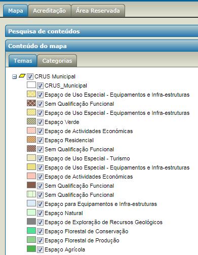 diversas classes dos usos do solo Política de Dados: Acesso gratuito para todas as