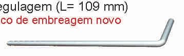 M12 x 30 com arruelas - 3 metros de tubo de nylon 6 mm - Gabarito de regulagem (L= 109 mm)