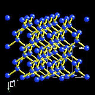 Estrutura de um semicondutor: Estrutura cristalina.