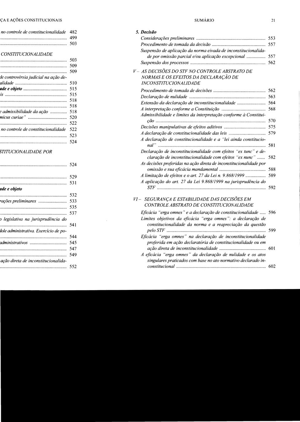 SUMÁRIO 21 5. Decisão Considerações preliminares... 553 Procedimento de tomada da decisão.