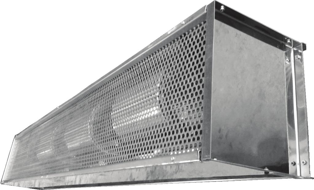 Linha Industrial TI 8000 - Aço Inox Indústrias em geral, refrigeração, câmaras e locais onde precisam expulsar insetos e poeira.