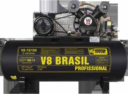 COMPRESSORES V8 15/100 MONOFÁSICO 86 41 107 87 V8 15/150