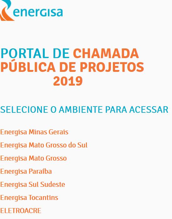 1. Como Acessar o Portal de Chamada Pública O acesso ao portal de chamada pública é realizado de forma online, diretamente pelo site: https://energisa.gestaocpp.com.br.