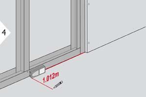 Mover lentamente o instrumento ao longo da linha de