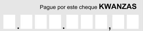 A separação entre parte decimal e parte inteira, bem como entre os múltiplos de mil intervalos entre a 2ª e a 3ª, a 5ª e a 6ª e a 8 e a 9ª quadrículas a contar da direita, deverão ser iguais a 2,0