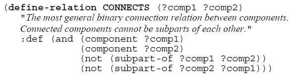 26 Podemos classificar uma tupla em particular como um elemento de uma relação denotada por (nome-relação arg 1 arg 2... arg n ), onde o arg 1 é o objeto na tupla.