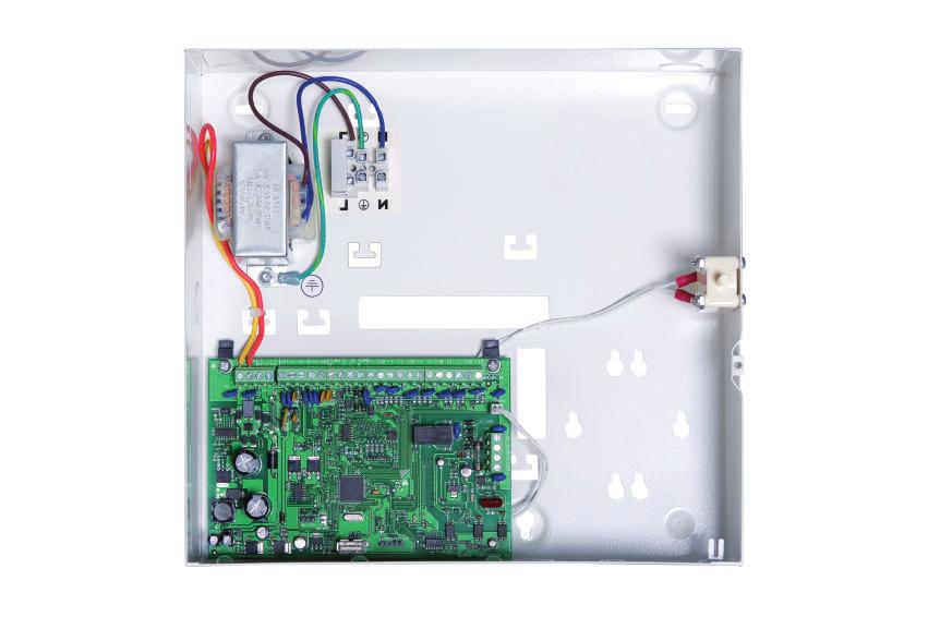 2 AMAX2-P2ENE Kit de intrsão, fr/de/nl/pt, Ethernet Visão geral do sistema Receptor/Gateway para Comnicação Conettix reqer 8, 9, e 10) 2 ᅳ Conexão do barramento de dados entre o