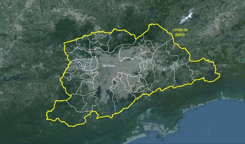 Região Metropolitana do Estado de São Paulo A alta demanda populacional requer uma infraestrutura complexa 20% do PIB brasileiro 7,9 km² extensão territorial 21,2 milhões de hab.