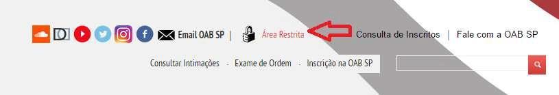 O advogado deverá acessar a área restrita no site da OAB SP
