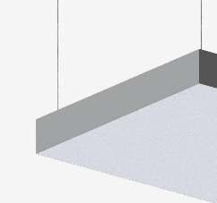 D1 (mm) L2 (mm) Lumens Ø535 Ø815 Ø1100 80 120 80 120 30 60 5275 10650 Suspended mounted - neous line of light throughout its surface.