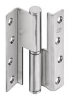 401 / AISI 14 6 100 60 24 Ø16 46 EN195 2 7 0 1 0 10 IN.05.028 Dobradiça de perno roscado / Threaded shank steel hinge / Pernio roscado. IN.05.00.ECO MATERIAL: EN 1.