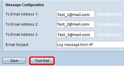Isto manda um email aos endereços email configurados para certificar-se da