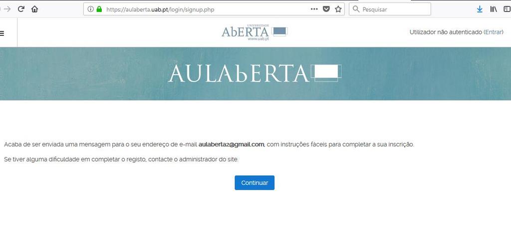 Leia a Política do Site e assinale que compreende e concorda com ela. Clique em CRIAR A MINHA CONTA.