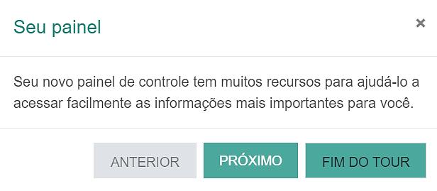 Essa é sua página de acesso aos cursos.