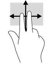 Zoom com beliscão de 2 dedos O zoom com beliscão de 2 dedos permite-lhe reduzir ou ampliar imagens ou texto.