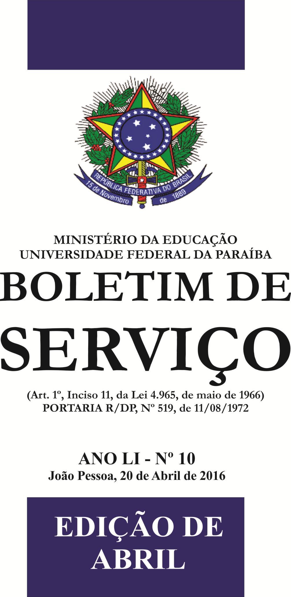29/12/2016 BOLETIM DE SERVIÇO PÁGINA 1 ANO LI Nº 43