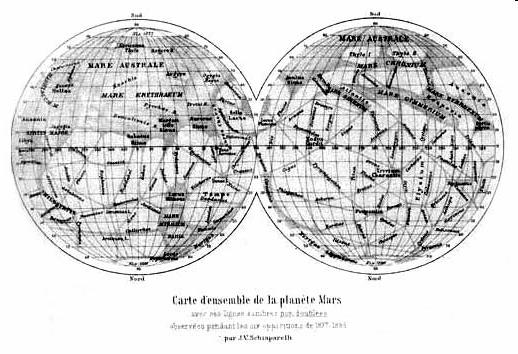 1879 esboço que gerou série de controvérsias quando o astrônomo