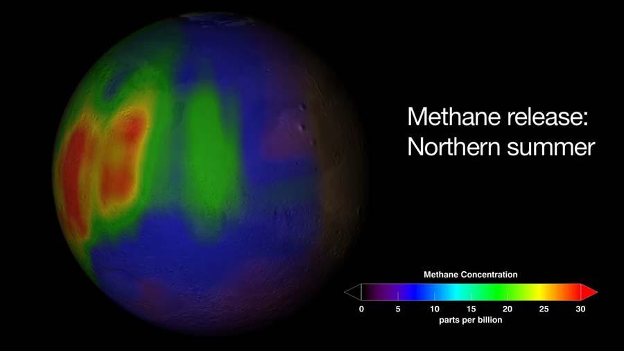 Confirmação de metano na
