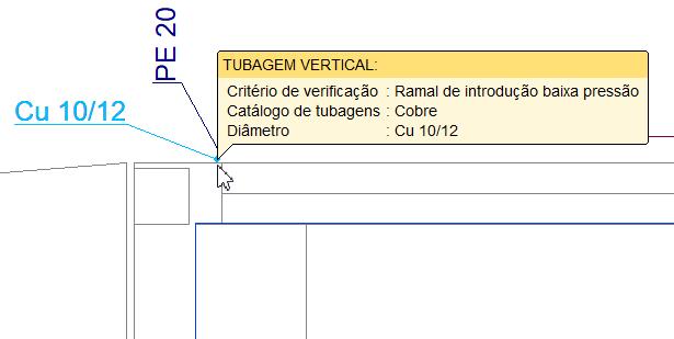 26 Prima em Tubagem horizontal, não preenche a referência da tubagem para que o programa o faça automaticamente, selecione Ramal de