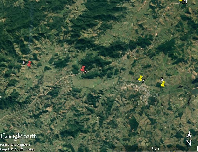 Rio Capivari Na microbacia do Rio Capivari foram estabelecidos quatro pontos de coleta (03-Imbaú, 05- Capivari Estrada de Ferro, 06-Capivari Cesário Alvim e 07-Capivari Pórtico) (Figura 27).