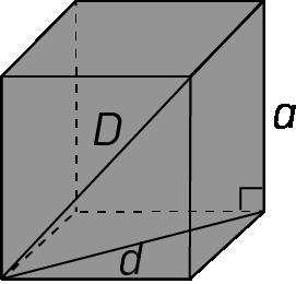 Cálculo auxiliar DD = 0 6 =. Consideremos um cubo de aresta a.
