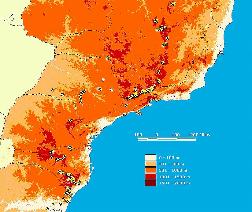 Conjunto de dados (até 00) regiões e localidades inventariadas ca..00 amostras para criação de insetos ca. 5.000 insetos coletados e montados ca.